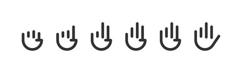 Hand gestures icon set. Vector illustration design. 34995192 Vector Art at Vecteezy