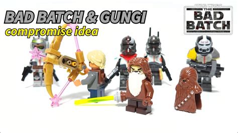 LEGO Bad Batch Gungi minifigure compromise idea - YouTube