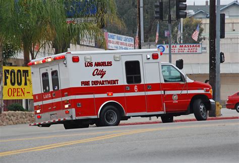 LAFD Ambulance | LAFD ambulance on Sunset Blvd. in Echo Park… | Flickr