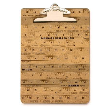 Stacy West Metal Large Ruler Clip Board - 889333203872