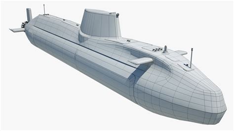 HMS Anson Submarine 3D Model $99 - .max .3ds .fbx .obj - Free3D