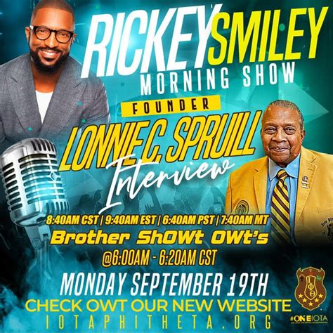 Iota Phi Theta Live on The Rickey Smiley Show - Iota Phi Theta Fraternity, Inc.