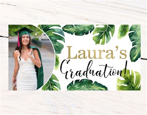 Graduation Photo Banner | Congrats Grad Personalized Party Banners ...