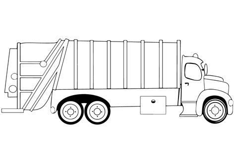 Garbage Truck Coloring Pages - Worksheet School | Truck coloring pages, Garbage truck, Cars ...