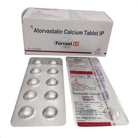 Atorvastatin Calcium Tablet at 25000.00 INR in Panchkula, Haryana | Fortune Labs