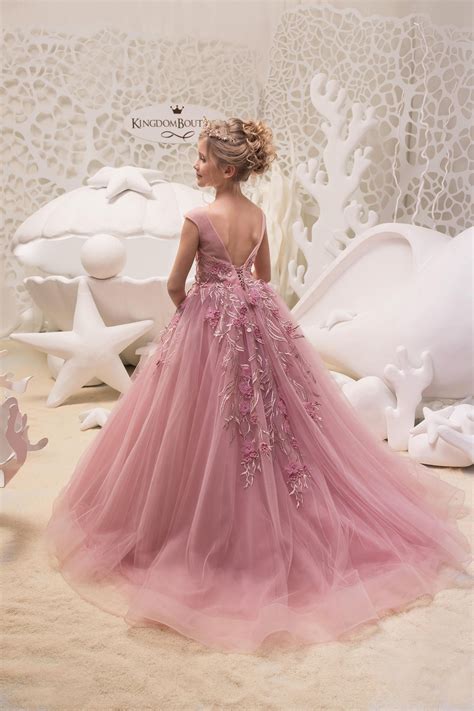 Blush Pink Flower Girl Dress - Birthday Wedding Party Holiday ...