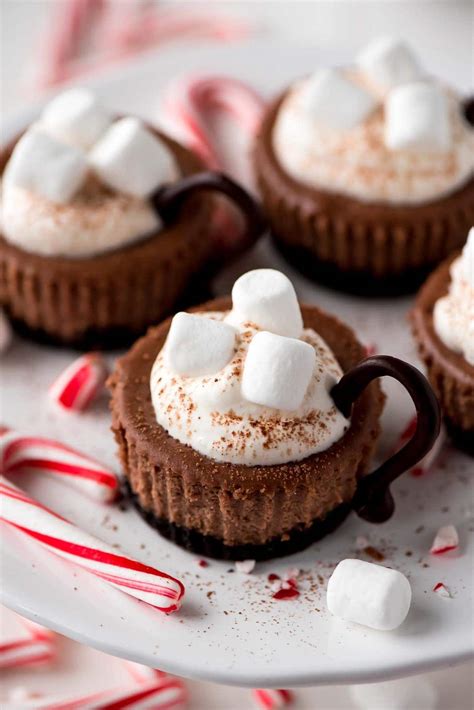 Hot Cocoa Cheesecake Minis {Cute Holiday Treat} | Lil' Luna