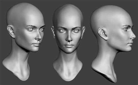 Female Head Sculpt by X32Lapis