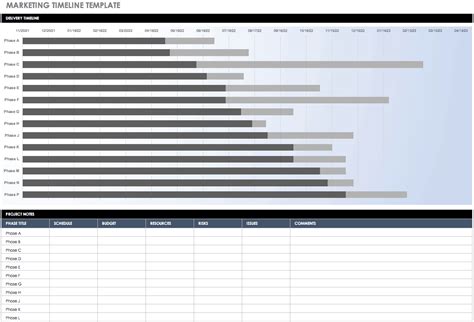 Monthly Project Timeline Template Excel | PDF Template