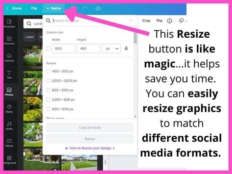 Canva-Pro-features-the-magic-resize-button - Learn Along with Me