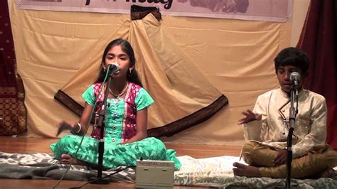 Nithya's first carnatic music Performance - YouTube