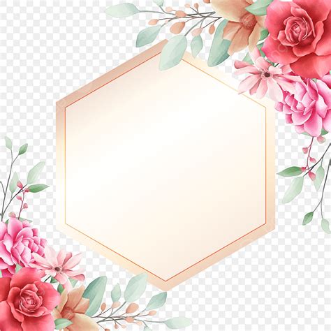 Elegant Floral Frame Vector Art PNG, Elegant Floral Border Decorative ...