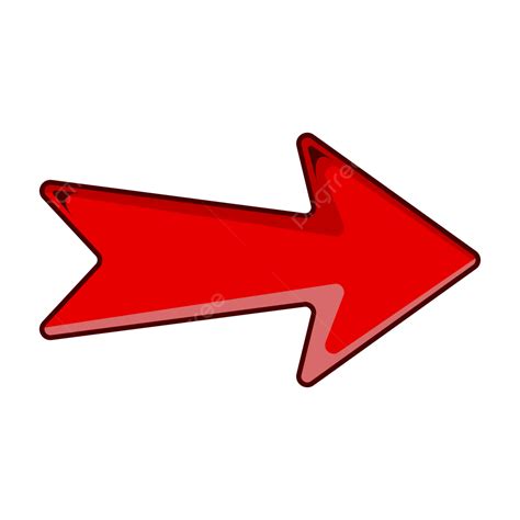 Red Arrow Direction Icon On A White Background Vector, Red, Sign, Arrow PNG and Vector with ...