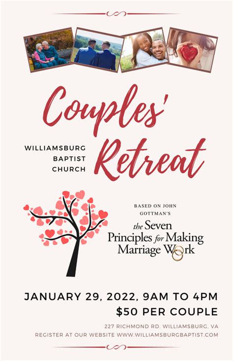 Christian Couples Retreat Flyer