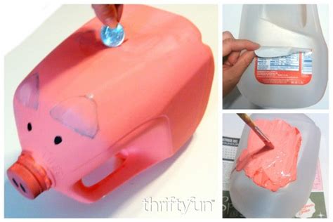 Making a Gallon Milk Jug Piggy Bank | ThriftyFun