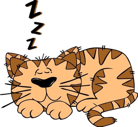 Cartoon Cat Sleeping Clip Art at Clker.com - vector clip art online, royalty free & public domain