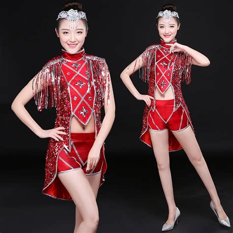 New Modern Dance Costume Jazz Dance Costume Tassel Fashion Adult ...