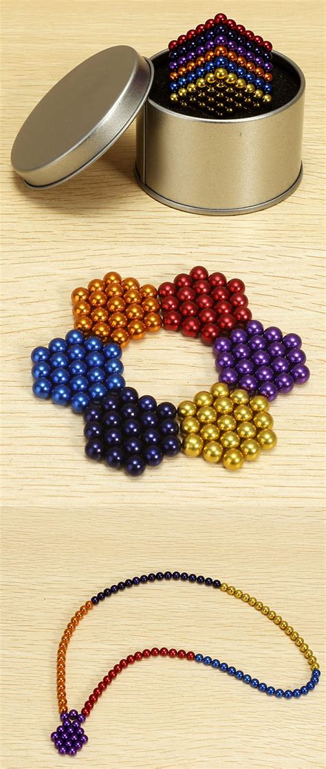 Buy 5mm 236 Pcs Colorful DIY Neo Magnet Cube Magic Beads Balls Puzzle Magnetic Toys - Multi ...