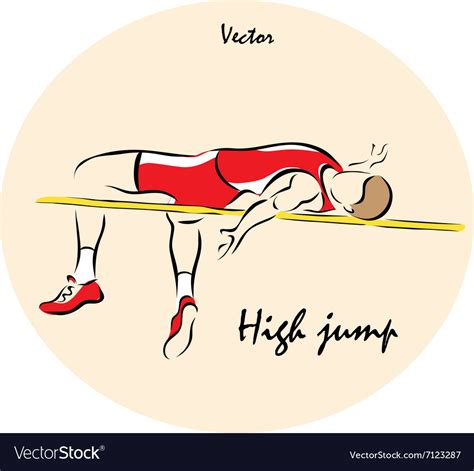 High jump Royalty Free Vector Image - VectorStock