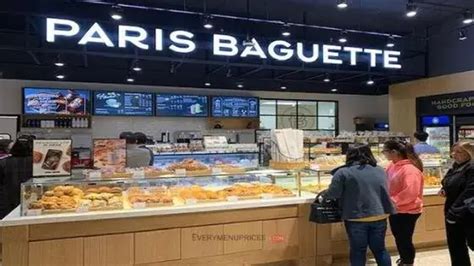 Paris Baguette Menu Prices (US) - 2024