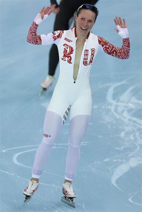 Russian speedskater forgets she's naked under suit, nearly commits wardrobe malfunction - Yahoo ...