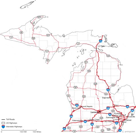 Map of Michigan