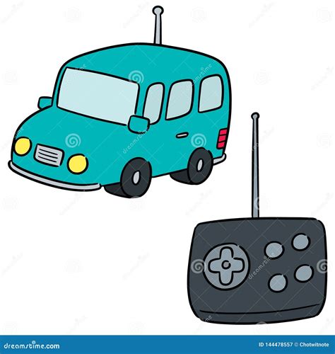 Vector Set of Remote Control Car Stock Vector - Illustration of drawn ...