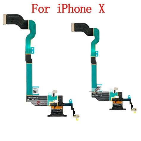 1pcs New For iPhone X Charging Charger Port USB Dock Connector Flex ...