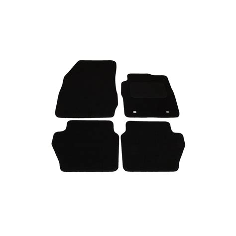 Ford Fiesta MK7 set of four black car mats with round clips from Direct ...