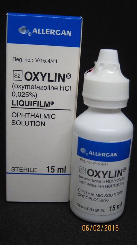 1 Bottle of Oxylin Oxymetazoline HCL Long Lasting Drops (as in Visine LR)-SALE # ...