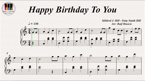 Happy Birthday To You, Piano - YouTube