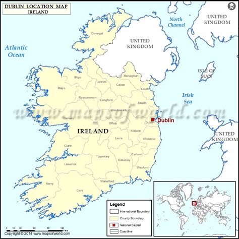 Where is Dublin | Location of Dublin in Ireland Map