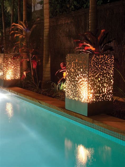 Lantern | Outdoor fire pit, Pool house designs, Outdoor lamp