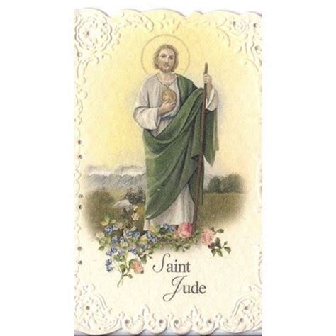 National Shrine of Saint Jude. Saint Jude prayer card - Italian paper