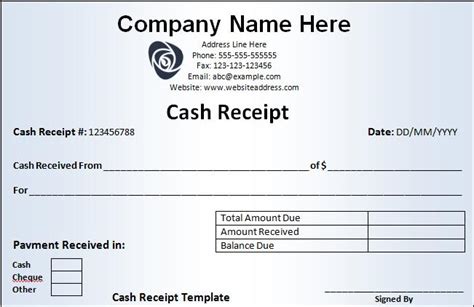 Receipt Templates | Free Printable Word Templates,