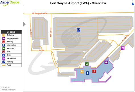 FT Wayne Airport Map