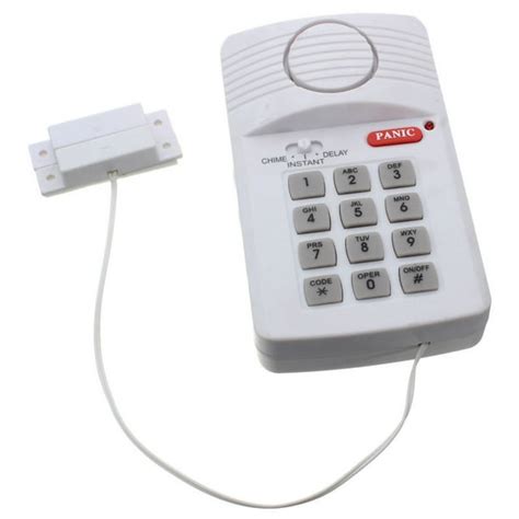 Wireless Security Keypad Door Alarm Burglar System With Panic Button ...