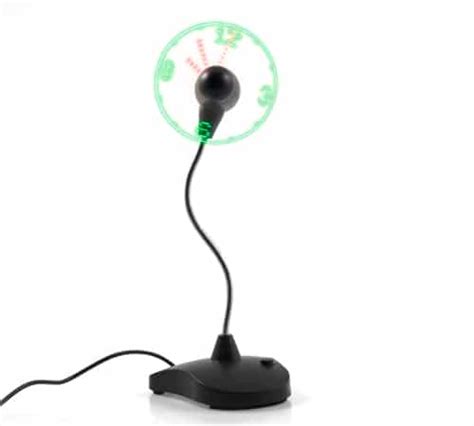 LED Clock Fan With Stand - Yuppie Gadgets