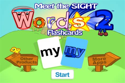 Meet the Sight Words2 Flashcards App for iPad - iPhone