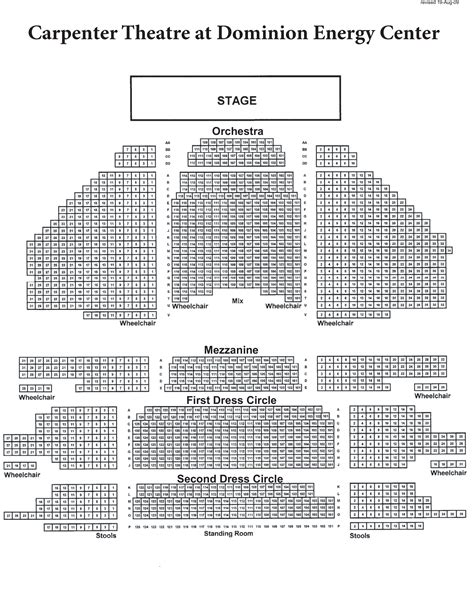 Seating Charts | Dominion Energy Center | Official Website