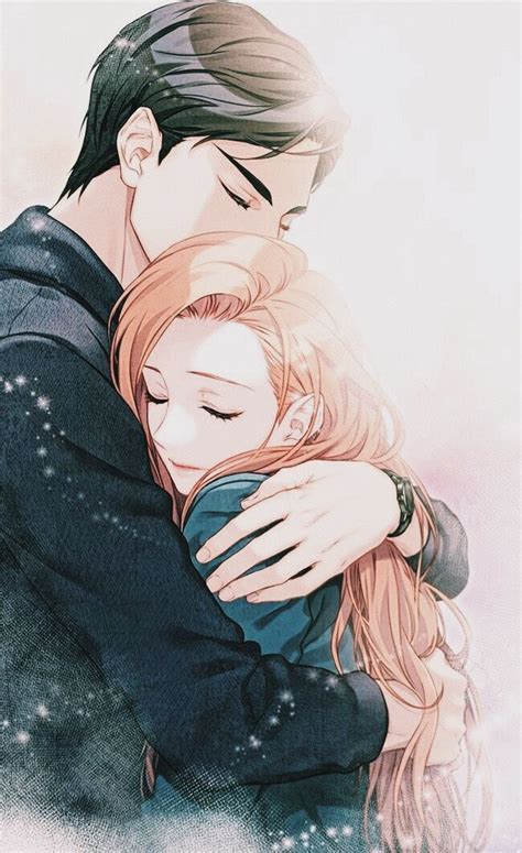 Anime Couple Hugging Drawing