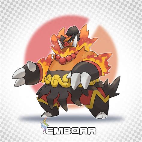 Shiny Gazza Art no Instagram: “Mega Emboar FIRE/ Fighting type Ability: Reckless Mega evolves ...