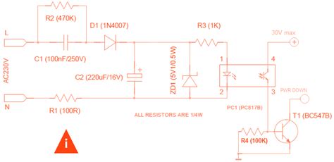 Mains Voltage Sensor Circuit