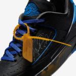 Off-White x Air Jordan 2 Low Black Royal Blue DJ4375-004 Release Date - SBD