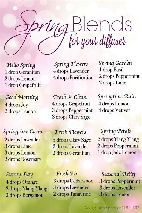 Spring Diffuser Blends for Essential Oils | The CentsAble Shoppin ...