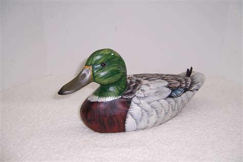 Hand Painted Wood Duck Decoy | Triple A Resale