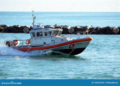 Coast Guard Patrol Boat on Government Cut Editorial Stock Image - Image ...