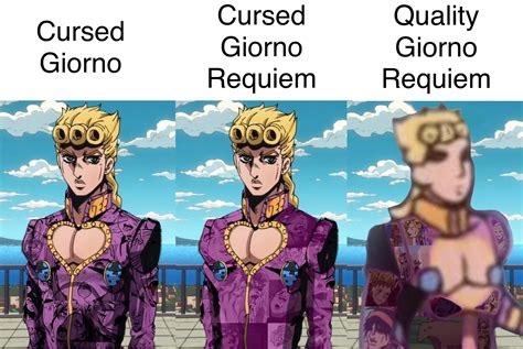 I, Giorno Giovanna, have a Quality : r/ShitPostCrusaders