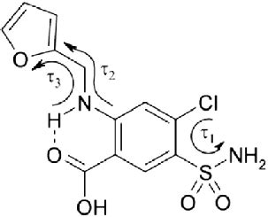 Molecular structure of furosemide with intramolecular N-H/O hydrogen bond. | Download Scientific ...