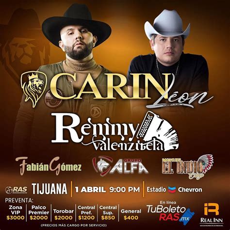 Carin León y Remmy Valenzuela Tijuana 2023 - Tijuana Eventos, Conciertos